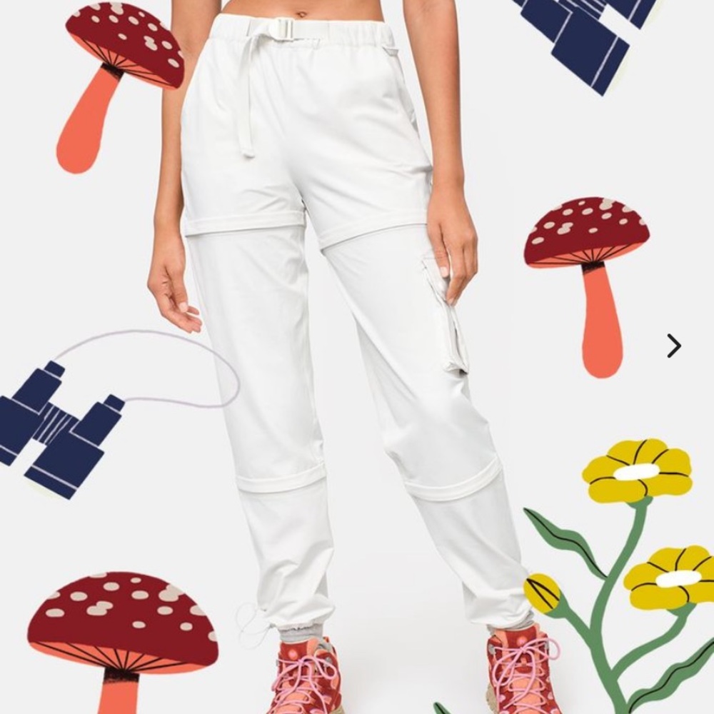 ISO: Outdoor voices zip off pants white